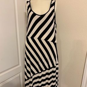 Black and White Maxi Dress